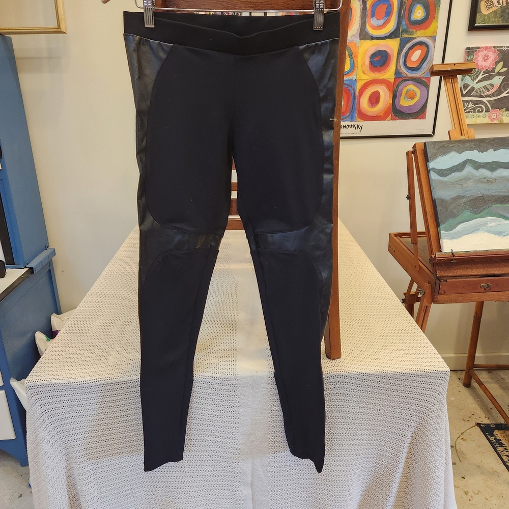 Bebe Leggings Black Faux Leather